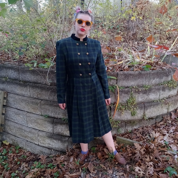 Vintage Dresses & Skirts - Vintage 90s Karlie & Company Plaid Dress